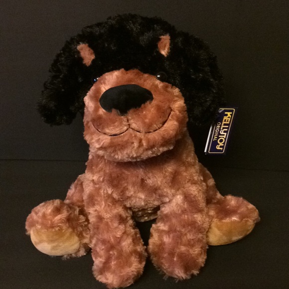 NTW Plush dog by kelly toy black and brown - Picture 2 of 2